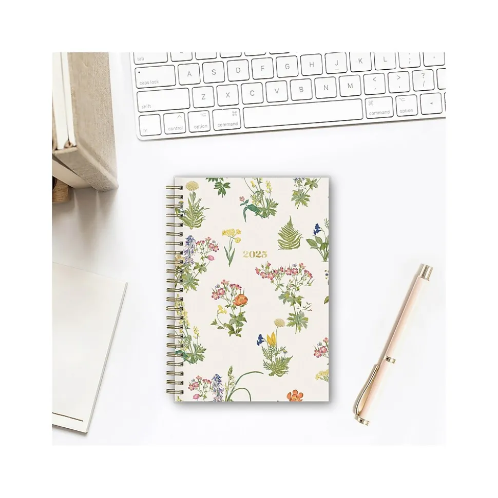 2025 Blue Sky Day Designer The Everygirl Botanica 5" x 8" Weekly & Monthly Planner, Plastic Cover, Multicolor (148271)