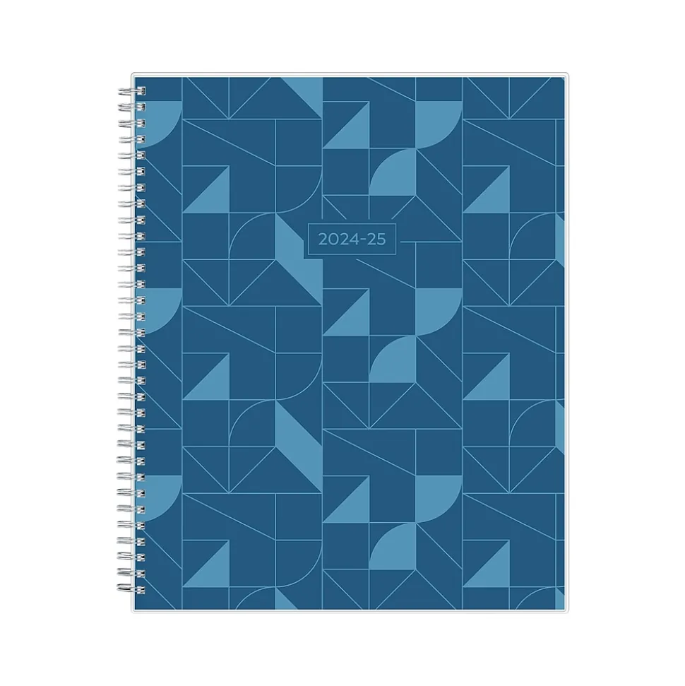 2024-2025 Blue Sky Decosta Blue 8.5" x 11" Academic Weekly & Monthly Student Planner, Plastic Cover (150459)