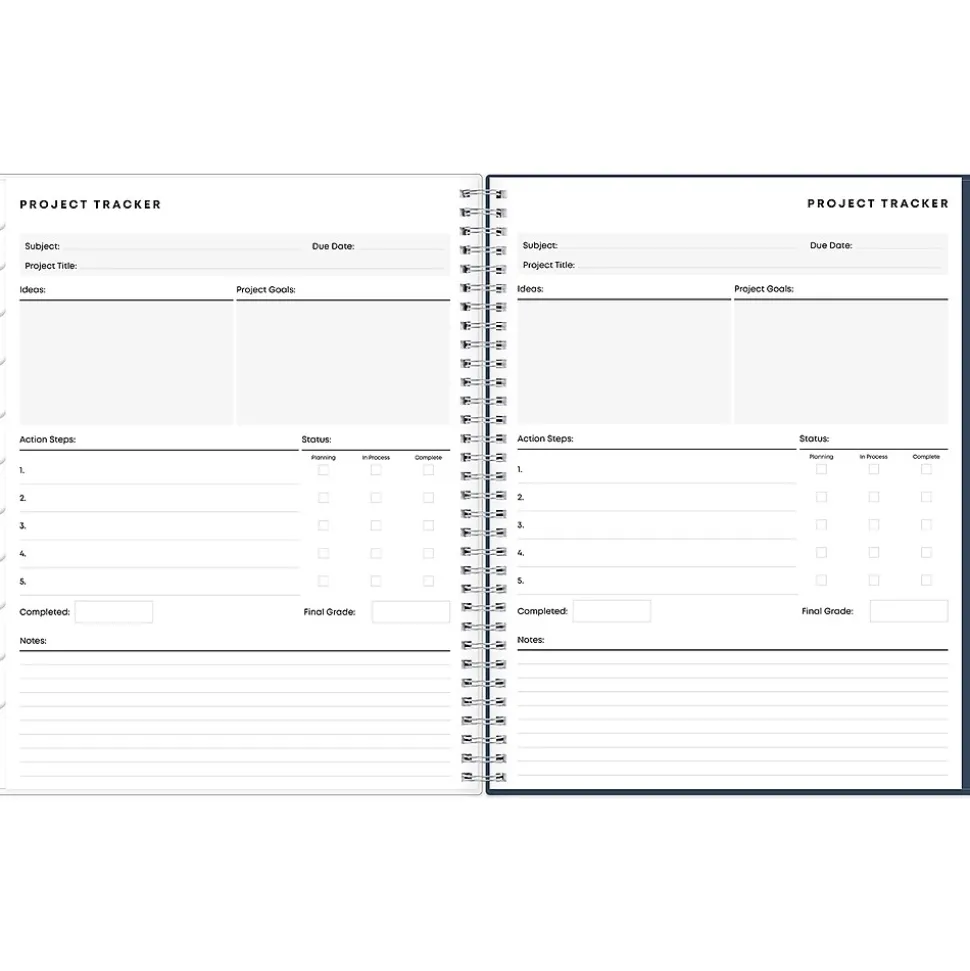 2024-2025 Blue Sky Decosta Blue 8.5" x 11" Academic Weekly & Monthly Student Planner, Plastic Cover (150459)