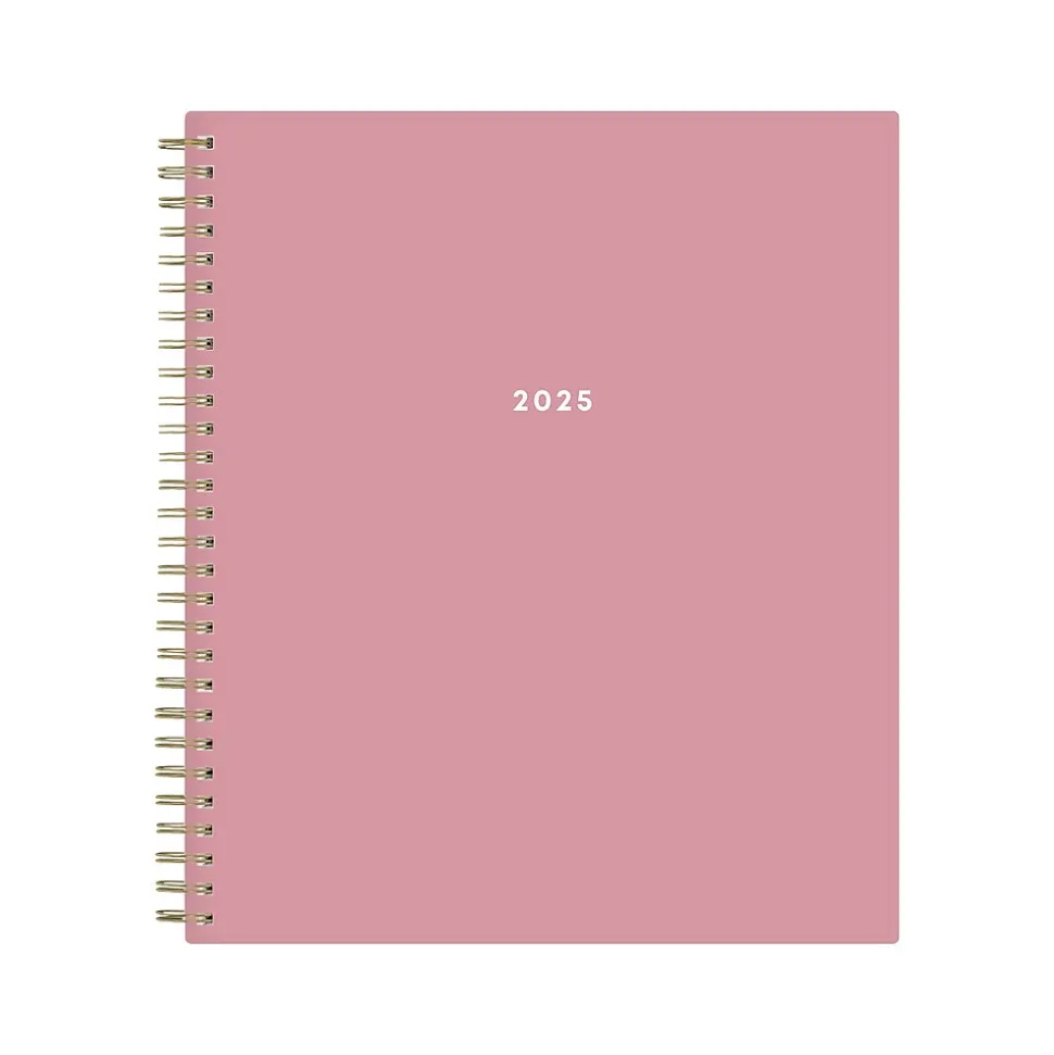 2025 Blue Sky Dusty Rose 8" x 10" Monthly Planner, Plastic Cover, Pink (148213)