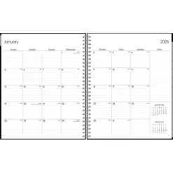2025 Blue Sky Enterprise 8" x 10" Monthly Planner, Plastic Cover, Black (131794-25)
