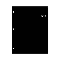 2025 Blue Sky Enterprise 8.5" x 11" Monthly Planner, Plastic Cover, Black (147965)