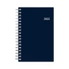 2025 Blue Sky Enterprise 3.63" x 6.13" Weekly & Monthly Planner, Plastic Cover, Navy (147976)