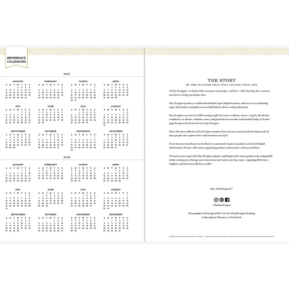 2025 Blue Sky Felicity 8.5" x 11" Monthly Planner, Plastic Cover, Multicolor (152227)