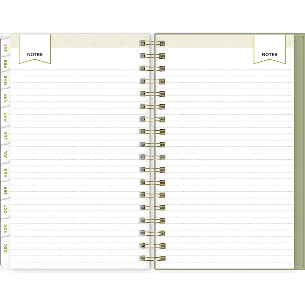 2025 Blue Sky Fiore Cream 3.63" x 6.13" Weekly & Monthly Planner, Plastic Cover, Multicolor (152482)