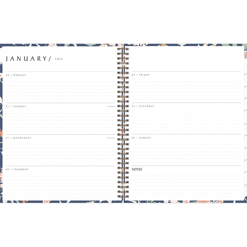 2025 Blue Sky Green Earth Effie 8.5" x 11" Weekly & Monthly Planner, Paperboard Cover, Multicolor (138325-25)