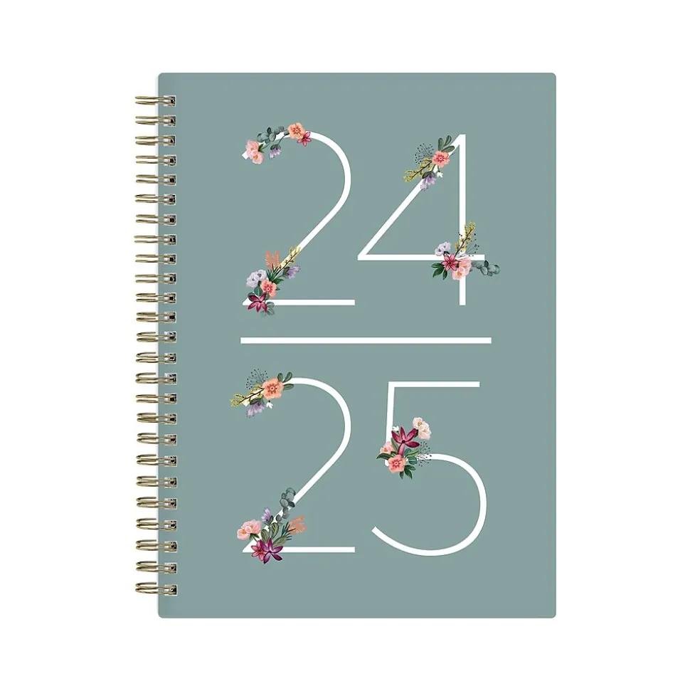 2024-2025 Blue Sky Greta 5.88" x 8.63" Academic Weekly & Monthly Planner, Plastic Cover, Multicolor (136482-A25)