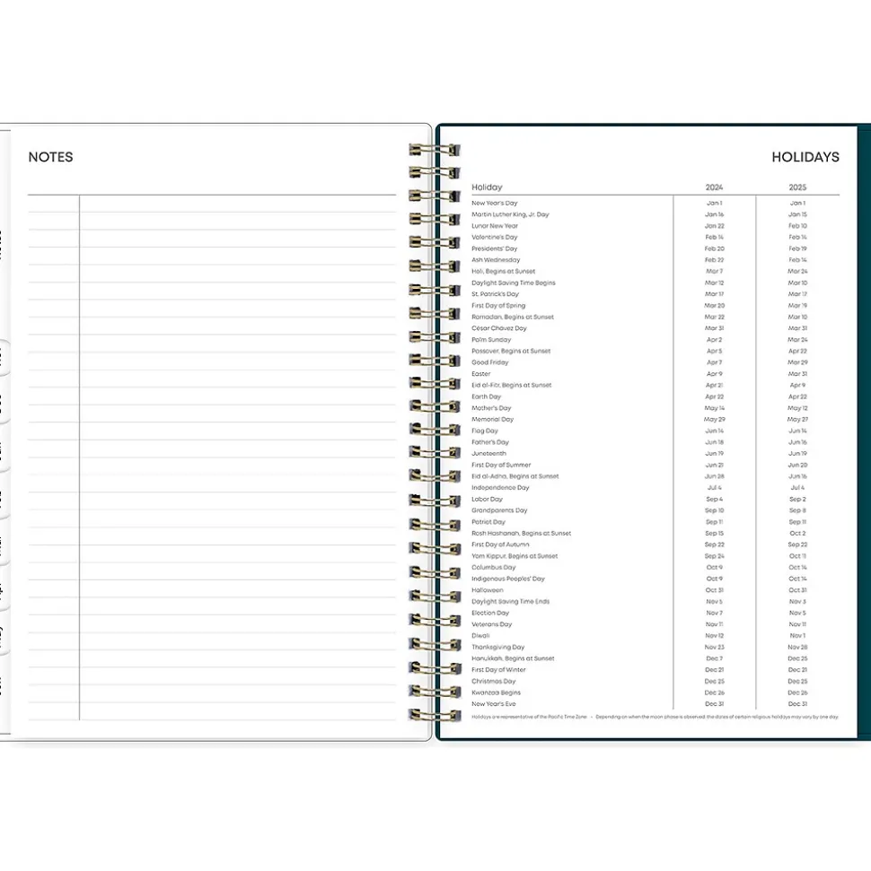2024-2025 Blue Sky Greta 5.88" x 8.63" Academic Weekly & Monthly Planner, Plastic Cover, Multicolor (136482-A25)