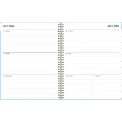 2024-2025 Blue Sky Jordy Blue 8.5" x 11" Academic Weekly & Monthly Planner, Plastic Cover (149814)