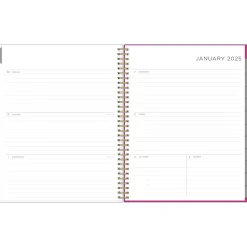 2025 Blue Sky Kelly Ventura Magenta Blooms 8.5" x 11" Weekly & Monthly Planner, Plastic Cover, Multicolor (140945-25)