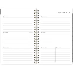 2025 Blue Sky Kelly Ventura Mimosa 5" x 8" Weekly & Monthly Planner, Plastic Cover, Yellow/White (149061-25)