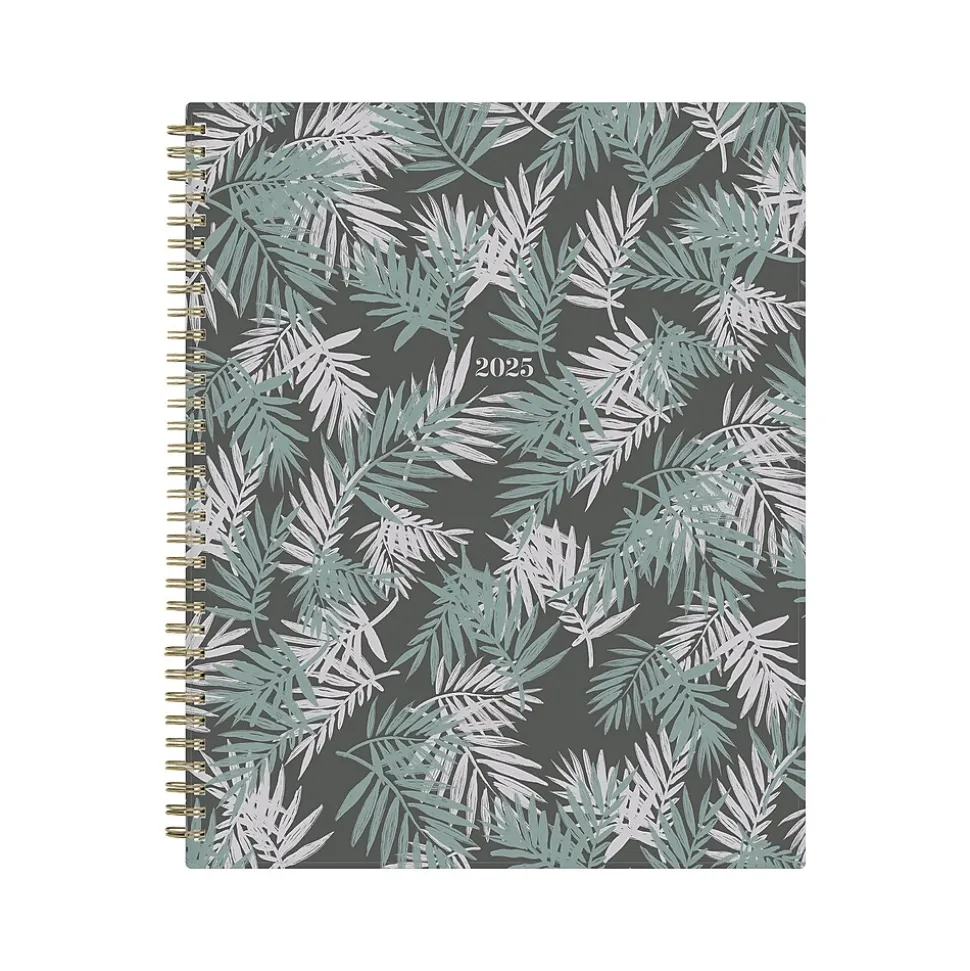 2025 Blue Sky Lolani 8.5" x 11" Weekly & Monthly Planner, Plastic Cover, Green/Gray (147968)
