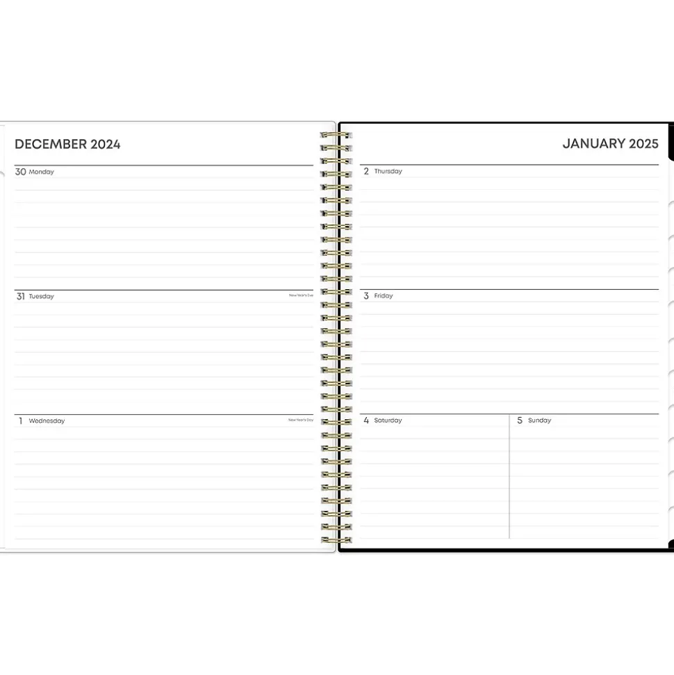 2025 Blue Sky Lolani 8.5" x 11" Weekly & Monthly Planner, Plastic Cover, Green/Gray (147968)