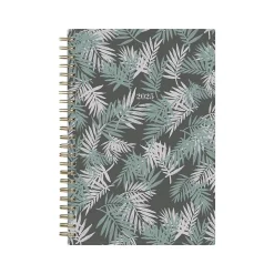 2025 Blue Sky Lolani 5" x 8" Weekly & Monthly Planner, Plastic Cover, Green/Gray (152462)