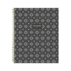 2025 Blue Sky Makeera 8.5" x 11" Weekly & Monthly Planner, Plastic Cover, Dark Gray/White (150784)
