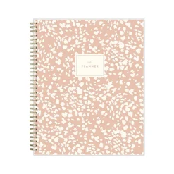 2025 Blue Sky Natalya 8.5" x 11" Weekly & Monthly Planner, Plastic Cover, Pink/White (148764-25)