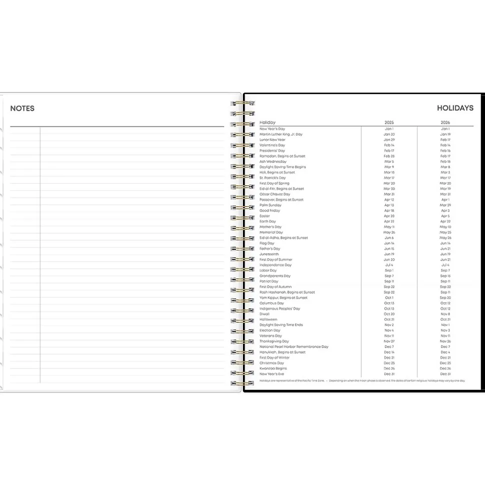 2025 Blue Sky Nevaeh 8" x 10" Monthly Planner, Plastic Cover, Multicolor (143947-25)