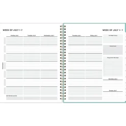 2024-2025 Blue Sky Ombre Map 7" x 9" Academic Weekly & Monthly Student Planner, Plastic Cover, Multicolor (145019)