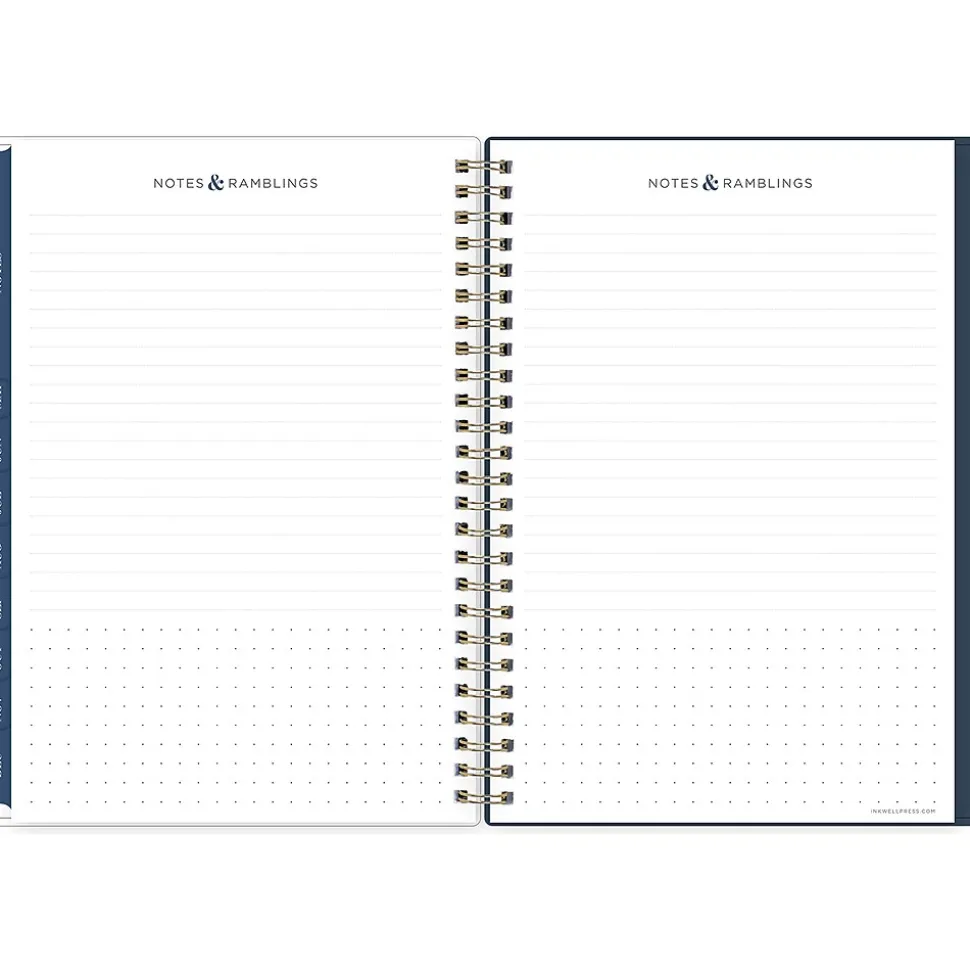 2025 Blue Sky Ombre Sky 5.88" x 8.63" Weekly & Monthly Planner, Plastic Cover, Blue/Pink (147982)