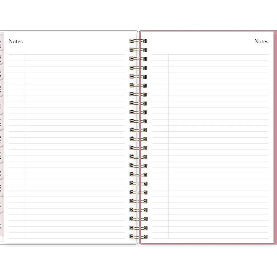 2025 Blue Sky Rachel Parcell Rose 5" x 8" Weekly & Monthly Planner, Plastic Cover, Multicolor (148189)