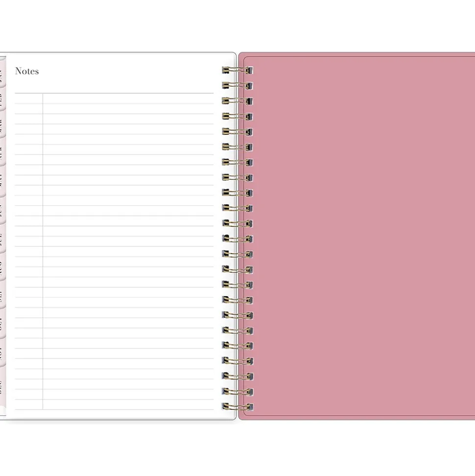 2025 Blue Sky Rachel Parcell Rose 5" x 8" Weekly & Monthly Planner, Plastic Cover, Multicolor (148189)