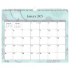 2025 Blue Sky Rue Du Flore 15" x 12" Monthly Wall Calendar, Blue/Purple (101611-25)