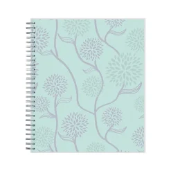 2025 Blue Sky Rue Du Flore 8" x 10" Monthly Planner, Plastic Cover, Green/Gray (101605-25)