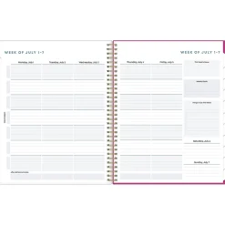2024-2025 Blue Sky Star Confetti Bright 8.5" x 11" Academic Weekly & Monthly Planner, Plastic Cover, Multicolor (136609-A25)
