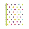 2024-2025 Blue Sky Teacher Lesson Dots 8.5" x 11" Academic Weekly & Monthly Planner, Plastic Cover, Multicolor (100330-A25)