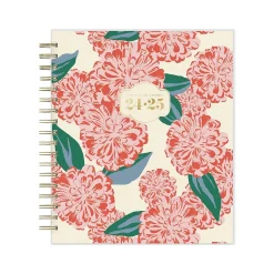 2024-2025 Blue Sky The House That Lars Built Gloria's Zinnias 8" x 10" Academic Daily & Monthly Planner, Plastic Cover