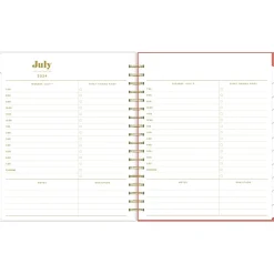 2024-2025 Blue Sky The House That Lars Built Gloria's Zinnias 8" x 10" Academic Daily & Monthly Planner, Plastic Cover