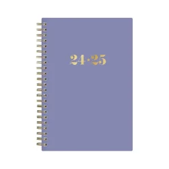 2024-2025 Blue Sky The House That Lars Built Mystic Violet 5" x 8" Academic Weekly & Monthly Planner, Plastic Cover
