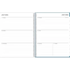 2024-2025 Blue Sky Tropics Blue 8.5" x 11" Academic Weekly & Monthly Planner, Plastic Cover, Blue (149859)