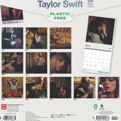 2025 BrownTrout Taylor Swift OFFICIAL 12" x 24" Monthly Square Wall Calendar (9781975479633)