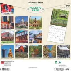 2025 BrownTrout Volunteer State Tennessee Places 12" x 12" Monthly Wall Calendar (9781975483067)