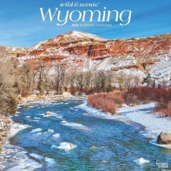 2025 BrownTrout Wyoming Wild & Scenic 12" x 12" Monthly Wall Calendar (9781975475987)