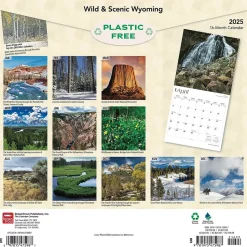 2025 BrownTrout Wyoming Wild & Scenic 12" x 12" Monthly Wall Calendar (9781975475987)