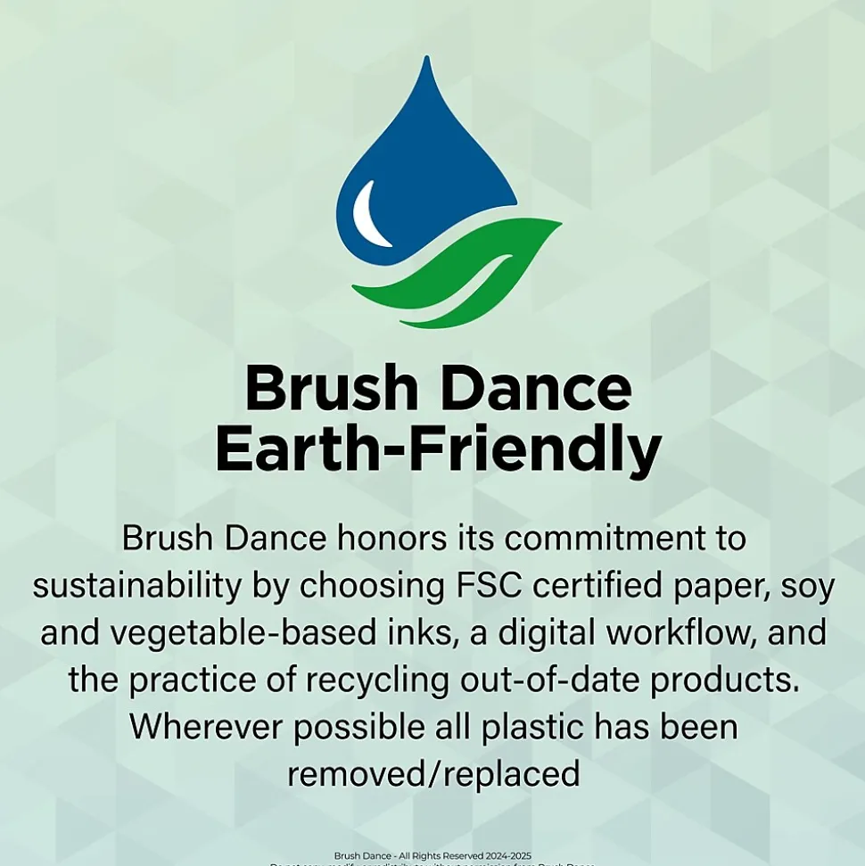 2025 Brush Dance A Fearless Woman 12" x 24" Monthly Square Wall Calendar, (9781975481247)