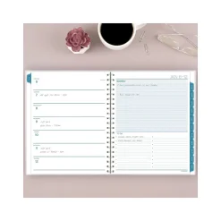 2025 Cambridge Glacier 8.5" x 11" Weekly & Monthly Planner, Poly Cover, Blue/Gray (1727-905-25)