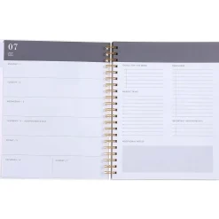 2024-2025 Gartner Studios Pink Palm Tree 9.13" x 11.3" Academic Weekly & Monthly Planner, Plastic Cover, Pink (175671)