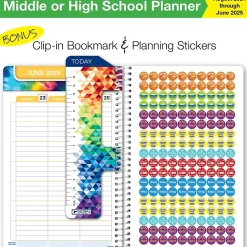 2024-2025 Global Printed Products 5.5" x 8.5" Academic Year Planner, Paper Cover, Multicolor (AY24SM558505-CP)