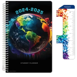2024-2025 Global Printed Products 5.5" x 8.5" Academic Year Planner, Paper Cover, Multicolor (AY24SB558501-CP)