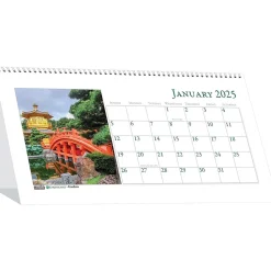2025 House of Doolittle Earthscapes 8.5" x 4.25" Monthly Desk Calendar (3649-25)