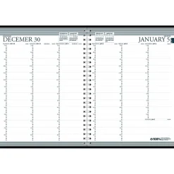 2025 House of Doolittle Professional 8.5" x 11" Weekly Appointment Book, Faux Leather Cover, Blue (27207-25)