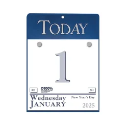 2025 House of Doolittle Today 6.5" x 9" Daily Wall Calendar, White/Blue (310-25)