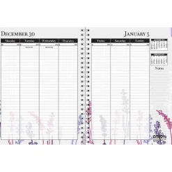 2025 House of Doolittle Wild Flower 8.5" x 11" Weekly & Monthly Planner, Paperboard Cover, Multicolor (28774-25)