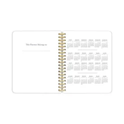 2024 Plato Crackled Blush 6" x 7.75" Academic & Calendar Weekly Planner, Paperboard Cover, Multicolor (9781975457419)