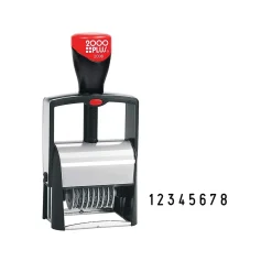 2000 Plus Classic Line 2008 Numbering Stamp, "8-Band", Black Ink (011235)