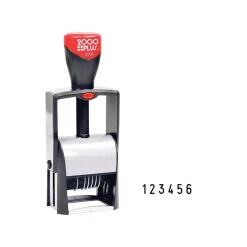 2000 Plus Classic Line 2006 Numbering Stamp, "6-Band", Black Ink (011234)