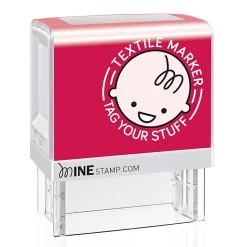 2000 PLUS® MINE stamp "Textile & Possession" Customizable Stamp Kit, Black Ink (039605)